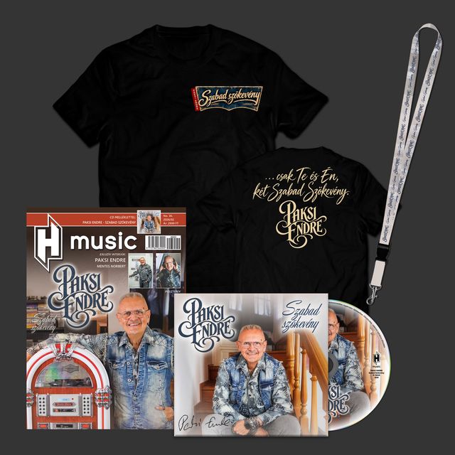 Paksi Endre: Szabad szökevény DIGI CD - H-Music Magazin + Póló Csomag